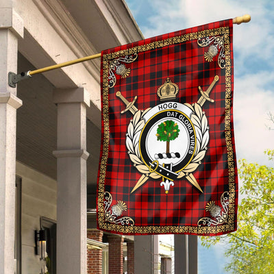 Clan Hogg Tartan Crest Garden Flag - Celtic Thistle XI42