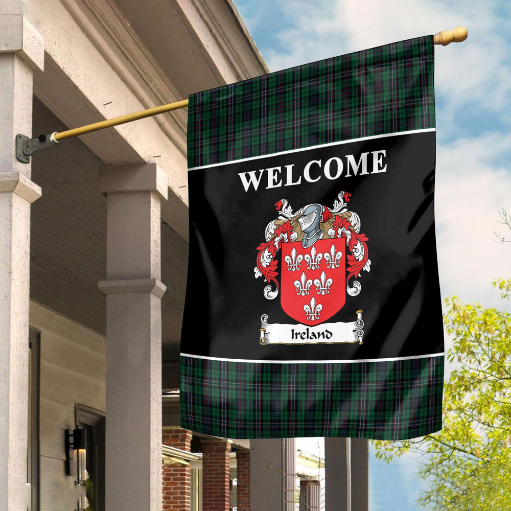 Clan Ireland Tartan Crest Black Garden Flag BI28 Clan Garden Tartan Today   