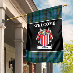 Clan Knight Tartan Crest Black Garden Flag GG46 Clan Garden Tartan Today   