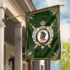 Clan MacAlpine Modern Tartan Crest Garden Flag  - Celtic Thistle  EI39 Clan MacAlpine Tartan Today   