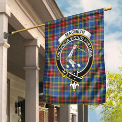 Clan MacBeth Modern Tartan Crest Garden Flag ZU64 Clan MacBeth Tartan Today   