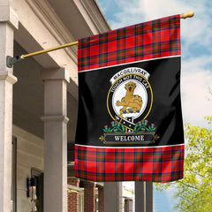 Clan MacGillivray Modern Tartan Crest Garden Flag  - Welcome  QB77 Clan MacGillivray Tartan Today   