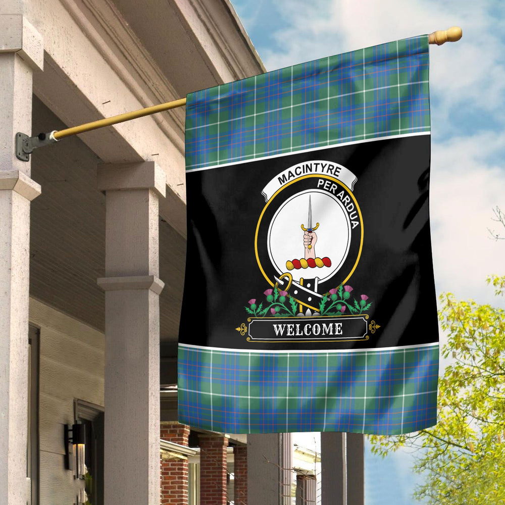 Clan MacIntyre Hunting Ancient Tartan Crest Garden Flag  - Welcome  XK89 Clan MacIntyre Tartan Today   