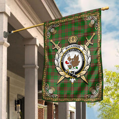 Clan MacKinnon Hunting Modern Tartan Crest Garden Flag  - Celtic Thistle  FL89 Clan MacKinnon Tartan Today   