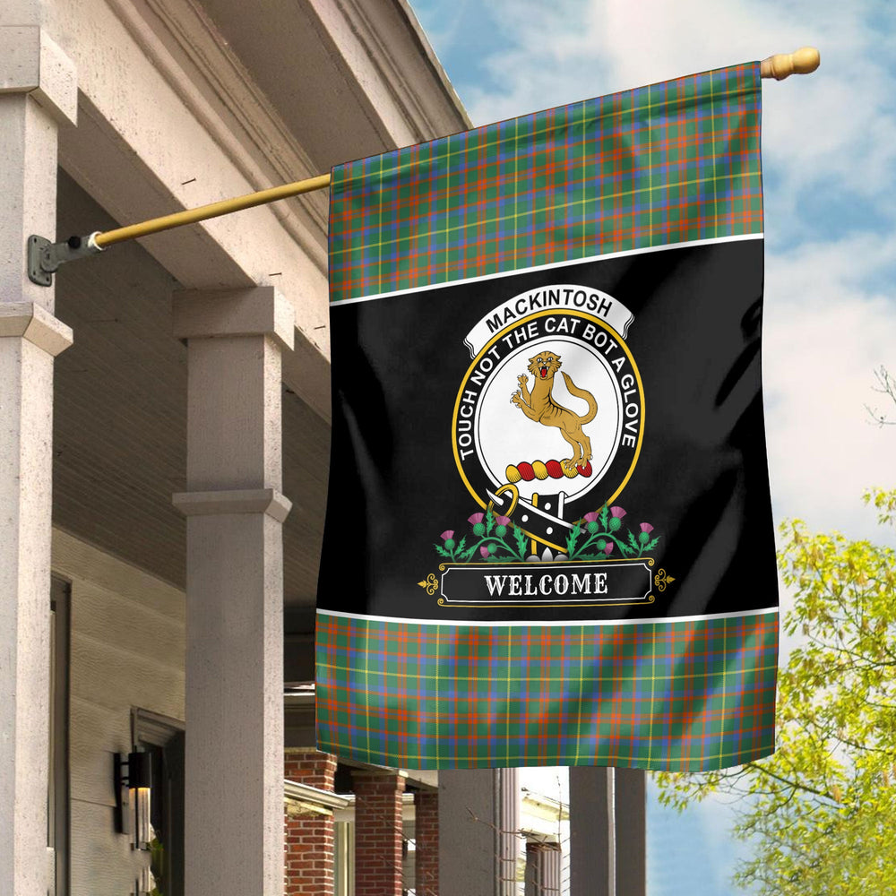 Clan MacKintosh Hunting Ancient Tartan Crest Garden Flag  - Welcome  WZ89 Clan MacKintosh / MacIntosh Tartan Today   
