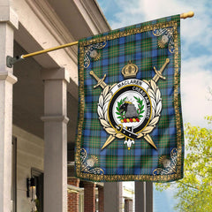 Clan MacLaren Ancient Tartan Crest Garden Flag  - Celtic Thistle  RI76 Clan Garden Tartan Today   