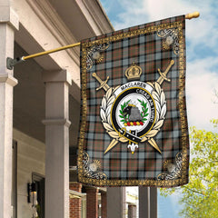 Clan MacLaren Weathered Tartan Crest Garden Flag  - Celtic Thistle  LB87 Clan Garden Tartan Today   