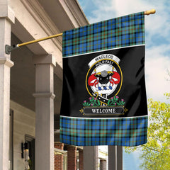 Clan MacLeod of Harris Ancient Tartan Crest Garden Flag  - Welcome  PS53 Clan Garden Tartan Today   