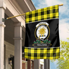 Clan MacLeod of Lewis Modern Tartan Crest Garden Flag  - Welcome  EL77 Clan Garden Tartan Today   