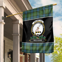 Clan MacMillan Hunting Ancient Tartan Crest Garden Flag  - Welcome  MY93 Clan MacMillan Tartan Today   