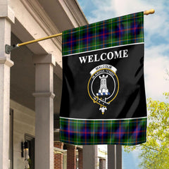 Clan Malcolm Tartan Crest Black Garden Flag TO22 Clan Malcolm Tartan Today   
