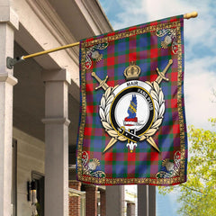 Clan Mar Tartan Crest Garden Flag  - Celtic Thistle  XH82 Clan Mar Tartan Today   