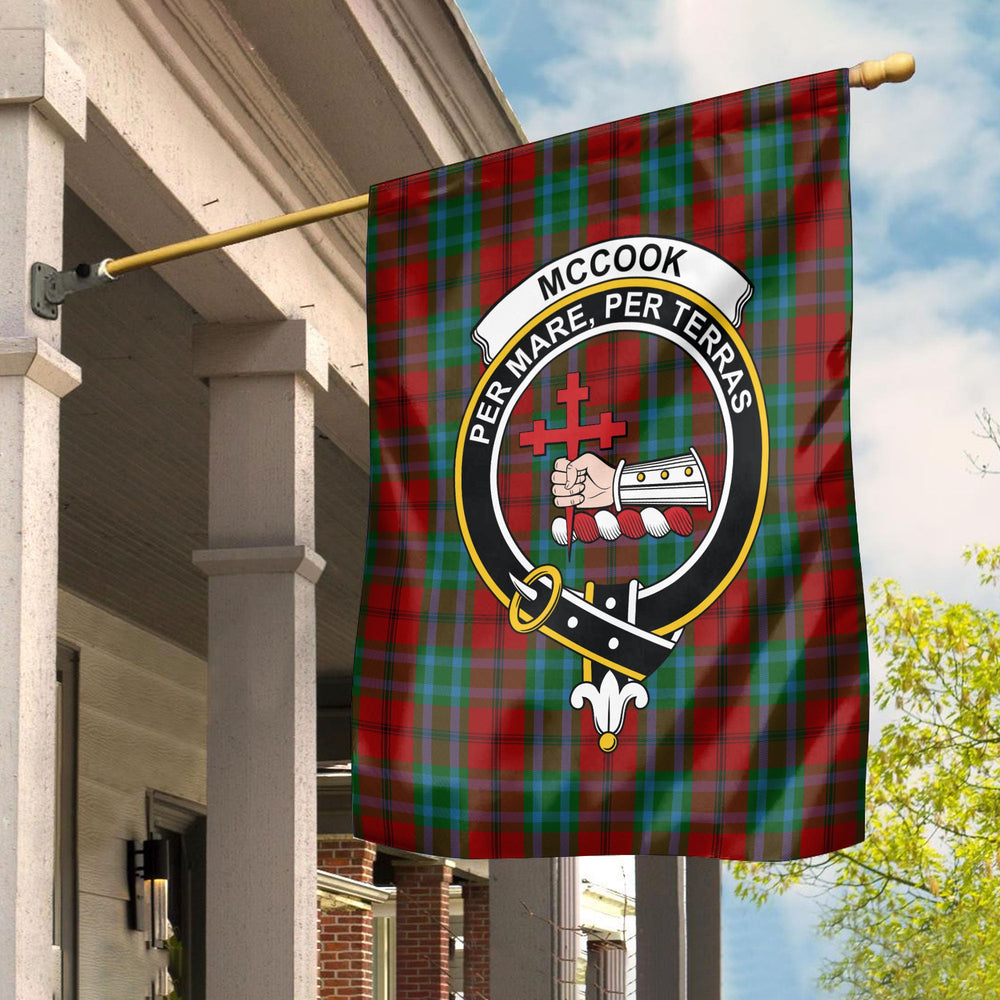 Clan McCook Tartan Crest Garden Flag RQ68 Clan Garden Tartan Today   