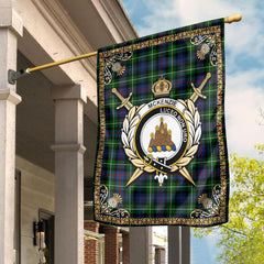 Clan McKenzie Tartan Crest Garden Flag  - Celtic Thistle  SI89 Clan Garden Tartan Today   