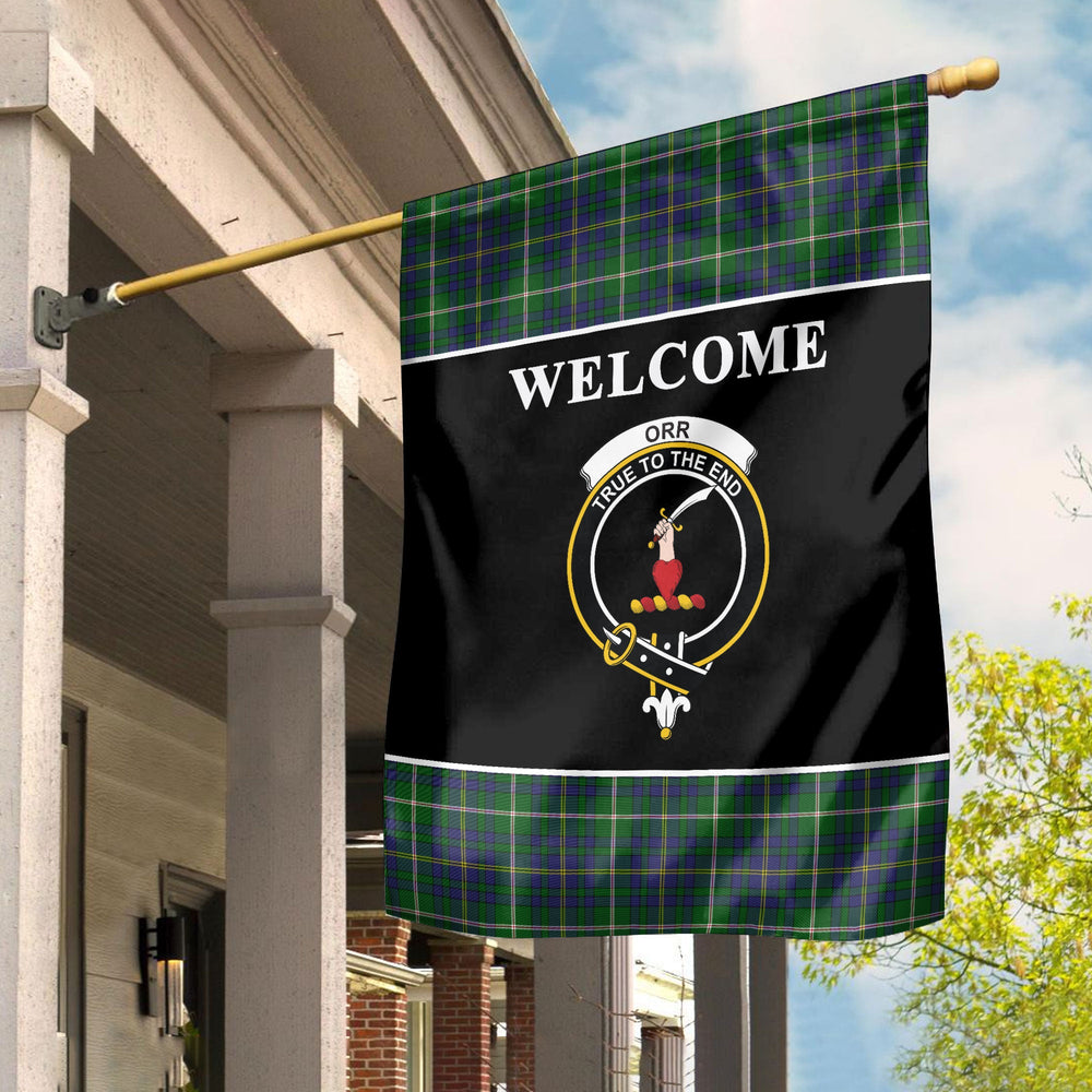 Clan Orr Tartan Crest Black Garden Flag VL79 Clan Garden Tartan Today   