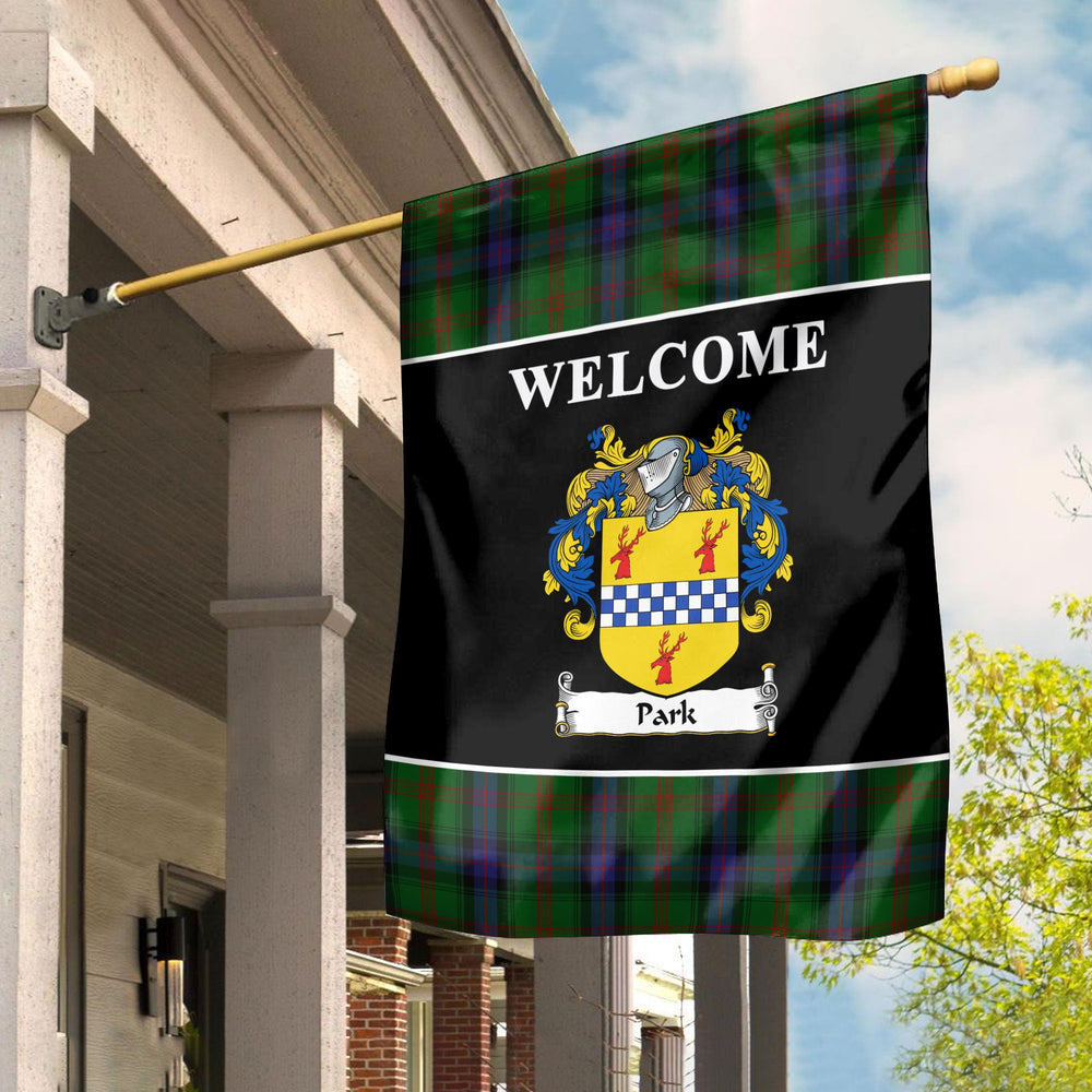 Clan Park Tartan Crest Black Garden Flag IB97 Clan Garden Tartan Today   