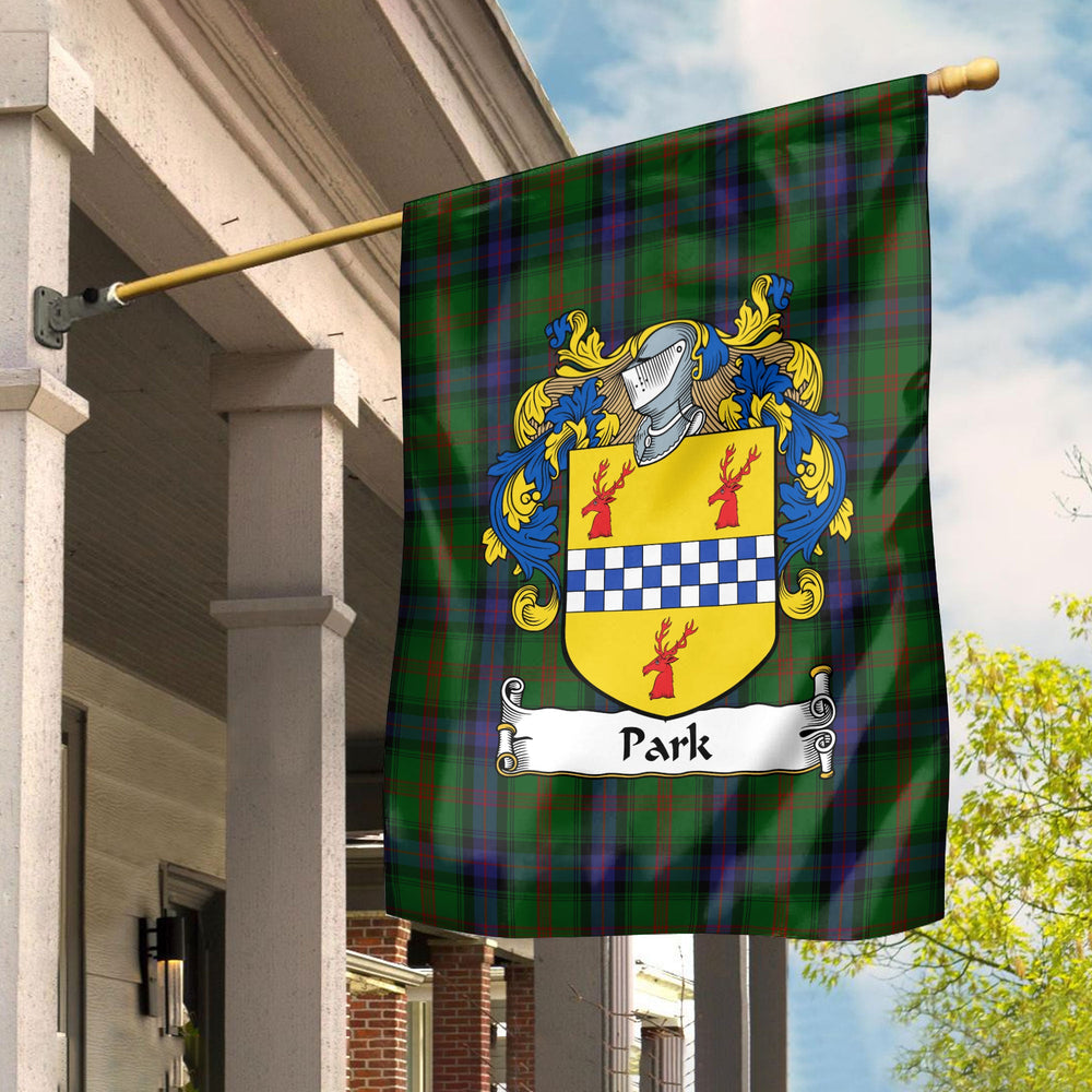 Clan Park Tartan Crest Garden Flag QZ88 Clan Garden Tartan Today   