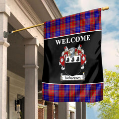 Clan Richardson Tartan Crest Black Garden Flag BZ77 Clan Garden Tartan Today   
