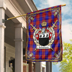 Clan Richardson Tartan Crest Garden Flag  - Celtic Thistle  WN18 Clan Garden Tartan Today   