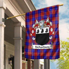 Clan Richardson Tartan Crest Garden Flag UL56 Clan Garden Tartan Today   