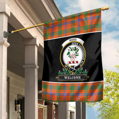 Clan Ross Ancient Tartan Crest Garden Flag  - Welcome  HP16 Clan Ross Tartan Today   