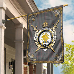 Clan Shepherd Tartan Crest Garden Flag  - Celtic Thistle  BS72 Clan Shepherd Tartan Today   