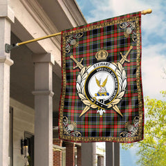 Clan Stewart Black Tartan Crest Garden Flag  - Celtic Thistle  XO97 Clan Stewart Tartan Today   