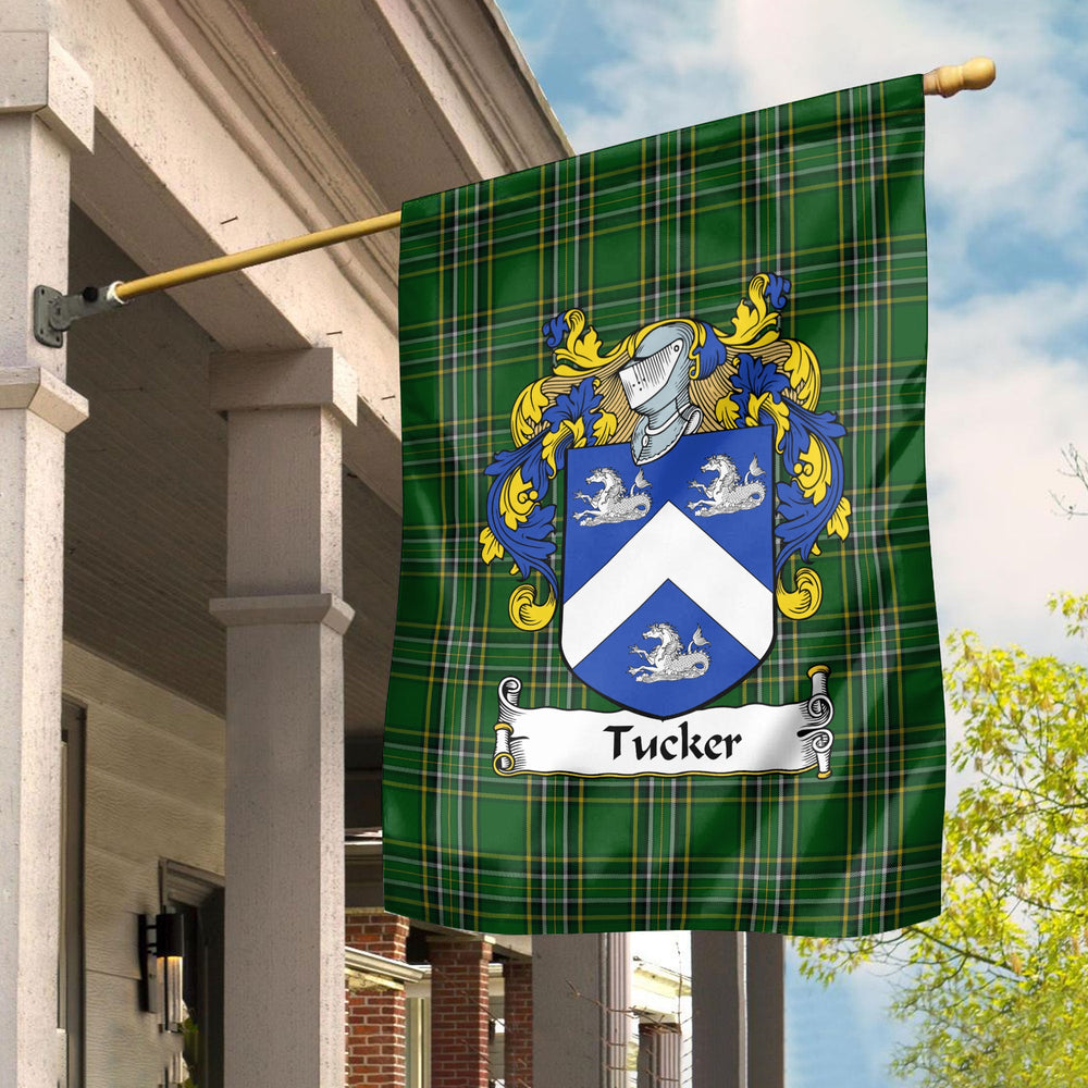 Clan Tucker Tartan Crest Garden Flag QH16 Clan Garden Tartan Today   