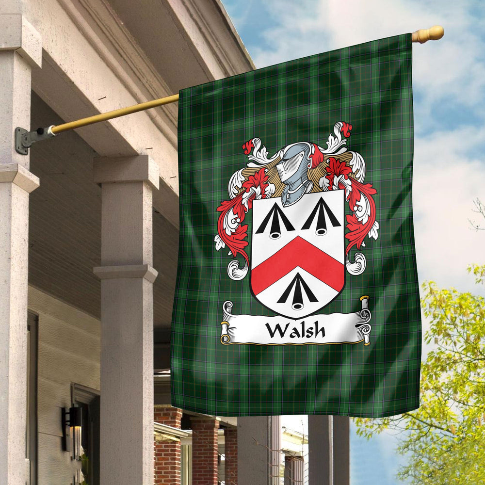 Clan Walsh Tartan Crest Garden Flag LK25 Clan Garden Tartan Today   