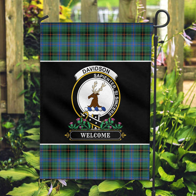 Clan Davidson Ancient Tartan Crest Garden Flag - Welcome VL36