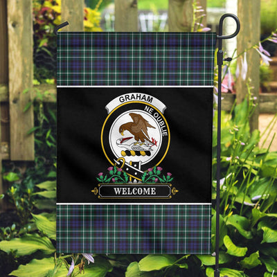 Clan Graham of Montrose Modern Tartan Crest Garden Flag - Welcome ZV85