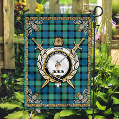 Clan Gunn Ancient Tartan Crest Garden Flag  - Celtic Thistle  IQ69 Clan Gunn Tartan Today   