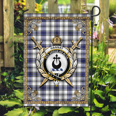 Clan Hannay Modern Tartan Crest Garden Flag  - Celtic Thistle  XL23 Clan Hannay Tartan Today   