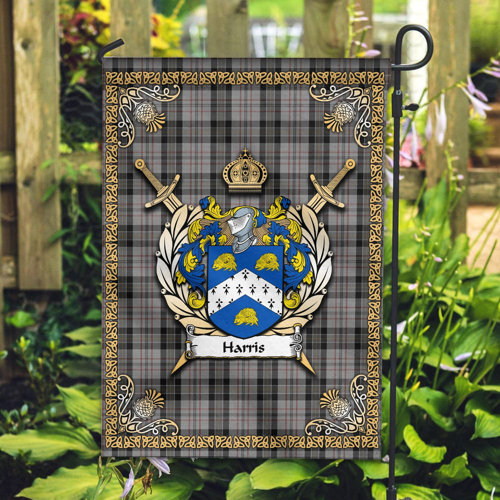 Clan Harris Tartan Crest Garden Flag  - Celtic Thistle  DY21 Clan Garden Tartan Today   