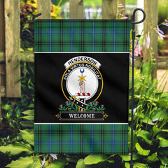 Clan Henderson Ancient Tartan Crest Garden Flag  - Welcome  RQ53 Clan Henderson Tartan Today   
