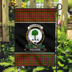 Clan Kinninmont Tartan Crest Garden Flag  - Welcome  AA41 Clan Garden Tartan Today   