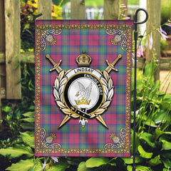 Clan Lindsay Ancient Tartan Crest Garden Flag  - Celtic Thistle  ZK94 Clan Lindsay Tartan Today   