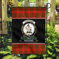 Clan Livingstone Tartan Crest Garden Flag  - Welcome  WV27 Clan Livingstone Tartan Today   