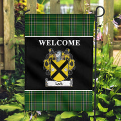 Clan Lock Tartan Crest Black Garden Flag NW46 Clan Garden Tartan Today   