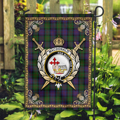 Clan MacDonald Tartan Crest Garden Flag  - Celtic Thistle  IB93 Clan MacDonald Tartan Today   