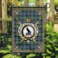 Clan MacDonnell of Glengarry Ancient Tartan Crest Garden Flag  - Celtic Thistle  XM48 Clan Glen Tartan Today   