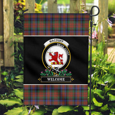 Clan MacDuff Hunting Modern Tartan Crest Garden Flag - Welcome