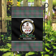 Clan MacFarlane Hunting Ancient Tartan Crest Garden Flag  - Welcome  SA53 Clan MacFarlane Tartan Today   