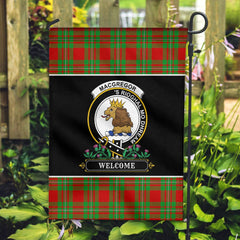 Clan MacGregor Modern Tartan Crest Garden Flag  - Welcome  MW33 Clan MacGregor Tartan Today   