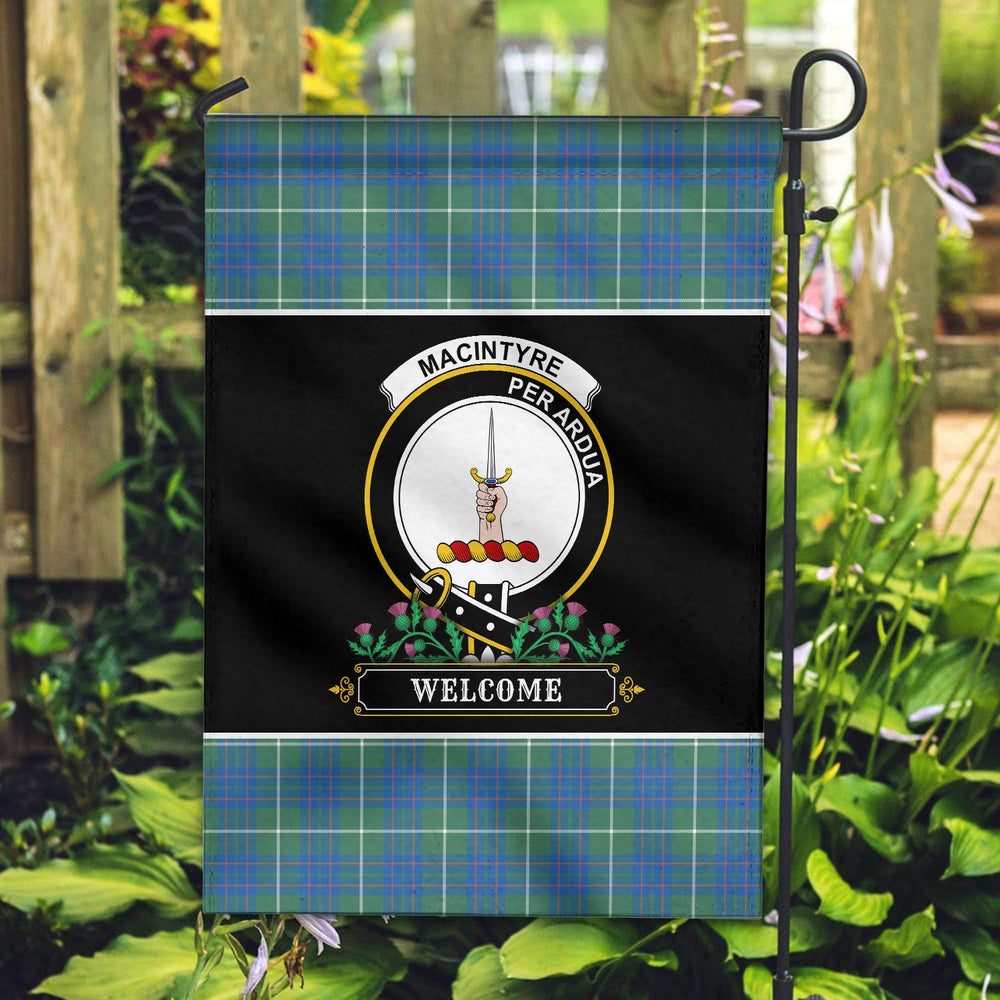 Clan MacIntyre Hunting Ancient Tartan Crest Garden Flag  - Welcome  XK89 Clan MacIntyre Tartan Today   