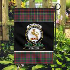 Clan MacKintosh Hunting Modern Tartan Crest Garden Flag  - Welcome  WX97 Clan MacKintosh / MacIntosh Tartan Today   