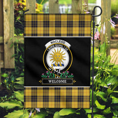Clan MacLeod of Lewis Ancient Tartan Crest Garden Flag  - Welcome  SI15 Clan Garden Tartan Today   