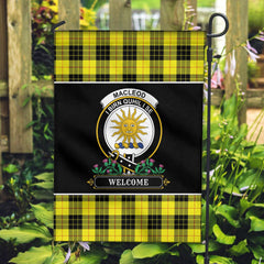 Clan MacLeod of Lewis Modern Tartan Crest Garden Flag  - Welcome  EL77 Clan Garden Tartan Today   