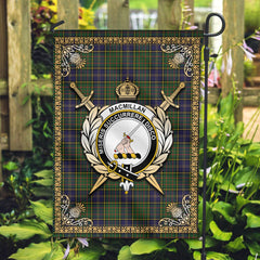 Clan MacMillan Hunting Modern Tartan Crest Garden Flag  - Celtic Thistle  QK88 Clan MacMillan Tartan Today   
