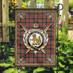 Clan MacPherson Ancient Tartan Crest Garden Flag  - Celtic Thistle  WH30 Clan MacPherson Tartan Today   